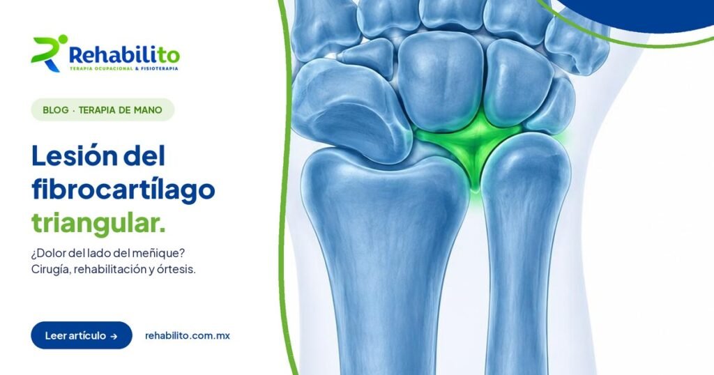 Portada del artículo sobre la lesión del fibrocartílago triangular (TFCC) de RehabiliTO
