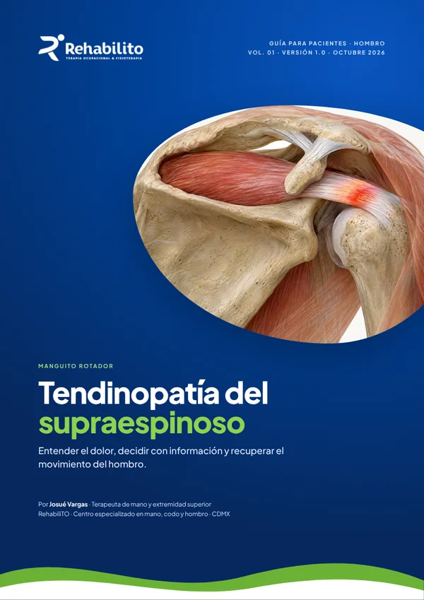 Portada de la guía de tendinopatía del supraespinoso de RehabiliTO