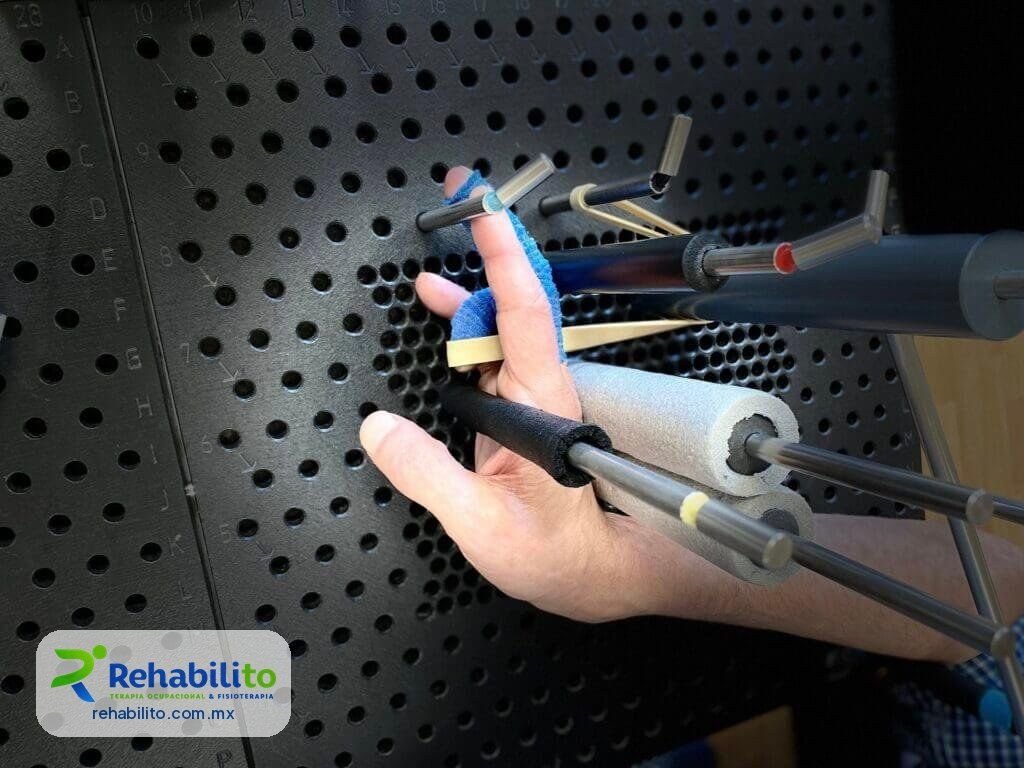 Ejercicio de destreza en tablero